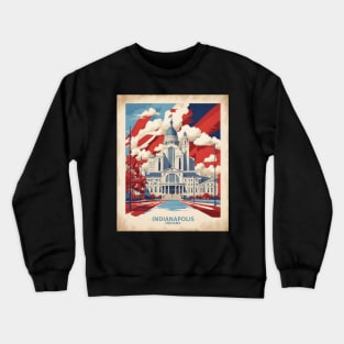 Indiana United States of America Tourism Vintage Poster Crewneck Sweatshirt